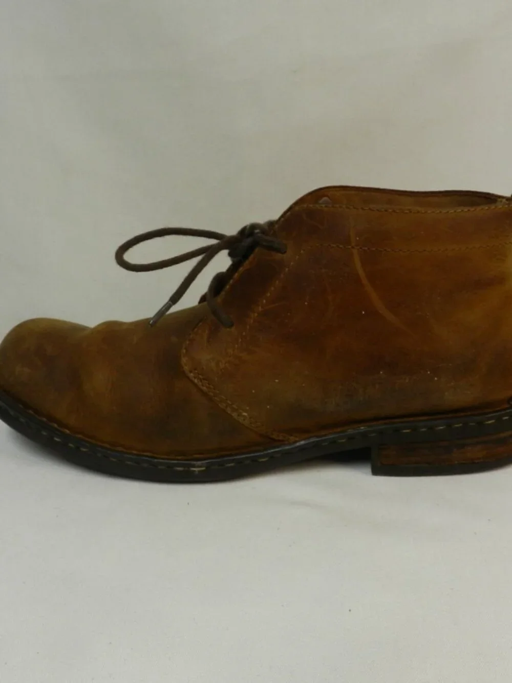 Born Harrison Men Leather ankle Boots Lace Up Chukka Casual brown Size Sz 11.5